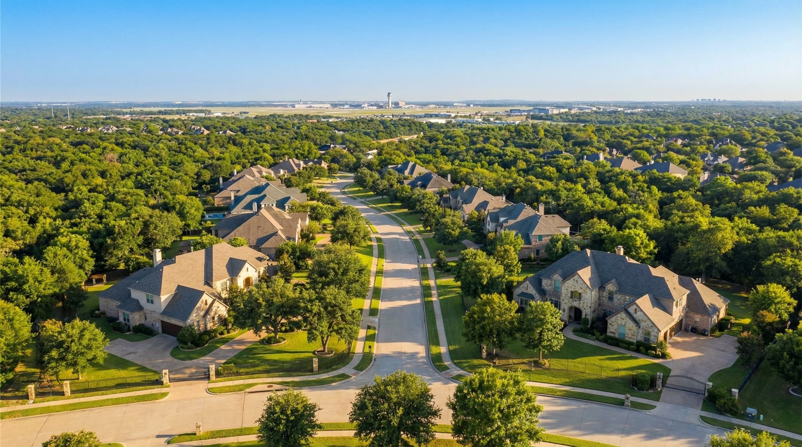 Colleyville Texas luxury estate homes with Grapevine Lake proximity and tree-lined streets
